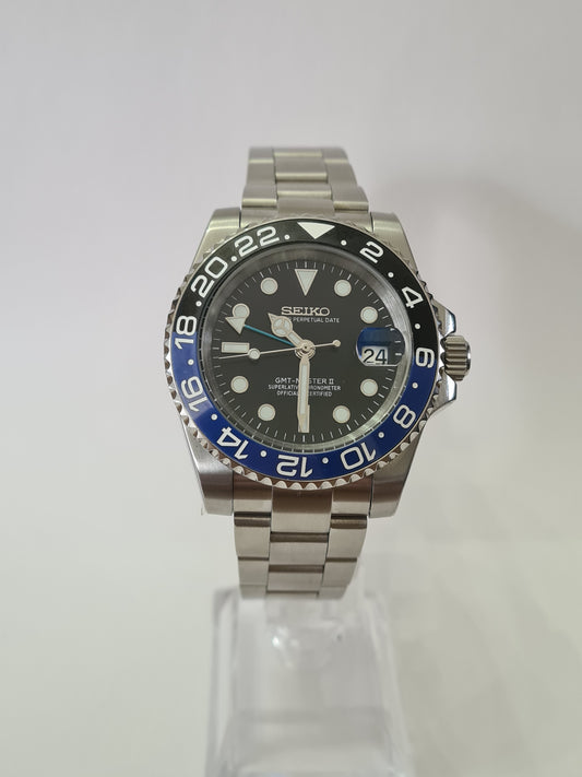 SeikGMT – Batman, Black Dial, Silver Case 39 mm