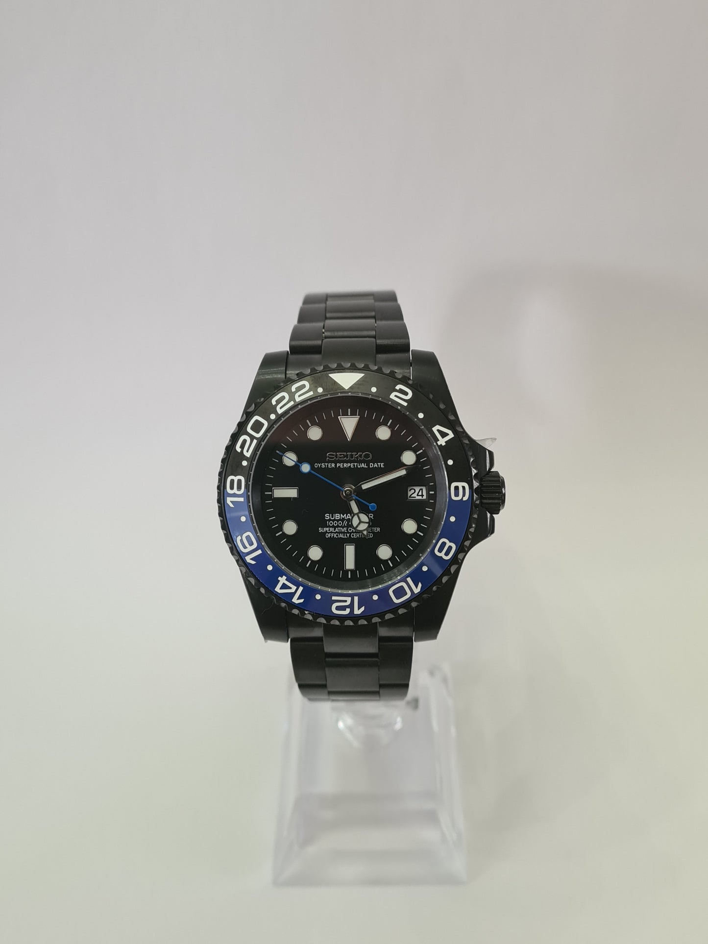 Seikmariner – Batman Style, Black Dial, Black Case 39 mm