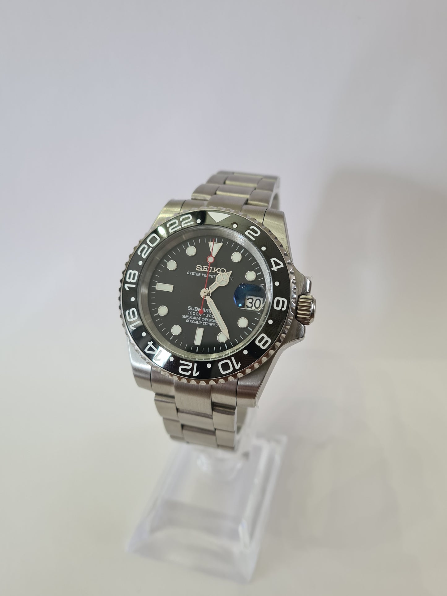 Seikmariner – Black Dial, Black Insert 39 mm