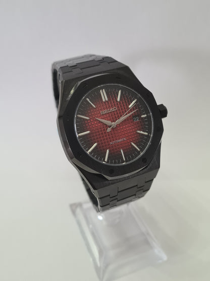 SeikOak – Red & Black Dial, Black Case 42 mm