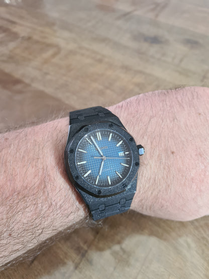 SeikOak – Blue & Black Dial, Black Case 42 mm