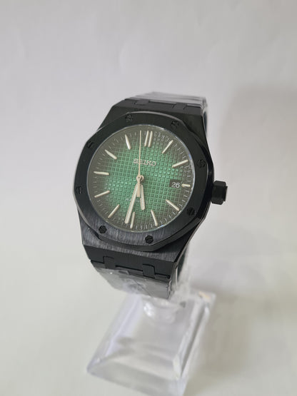 SeikOak – Green & Black Dial, Black Case 42 mm