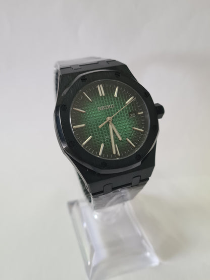 SeikOak – Green & Black Dial, Black Case 42 mm