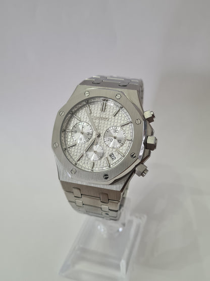 SeikOak – Silver Dial, Silver Case 42 mm