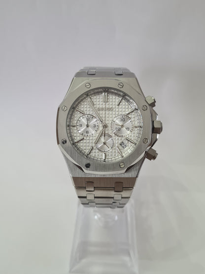 SeikOak – Silver Dial, Silver Case 42 mm