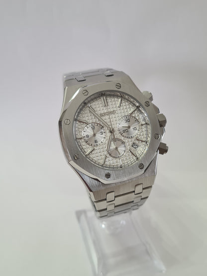 SeikOak – Silver Dial, Silver Case 42 mm