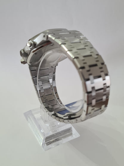 SeikOak – Silver Dial, Silver Case 42 mm