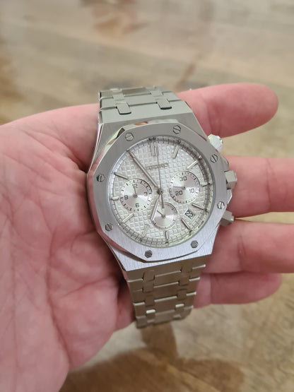 SeikOak – Silver Dial, Silver Case 42 mm