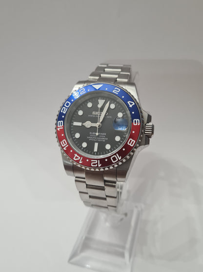 SeikGMT – Black Dial, Pepsi Case 39 mm