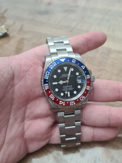 SeikGMT – Black Dial, Pepsi Case 39 mm