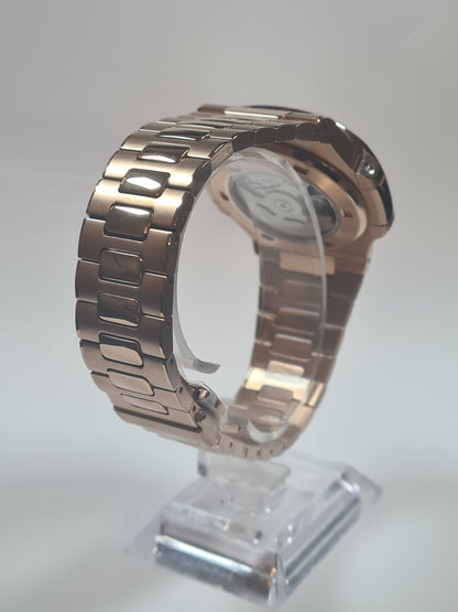 Seikautilus – White Dial, Rose Gold Case Diamond Insert 39 mm