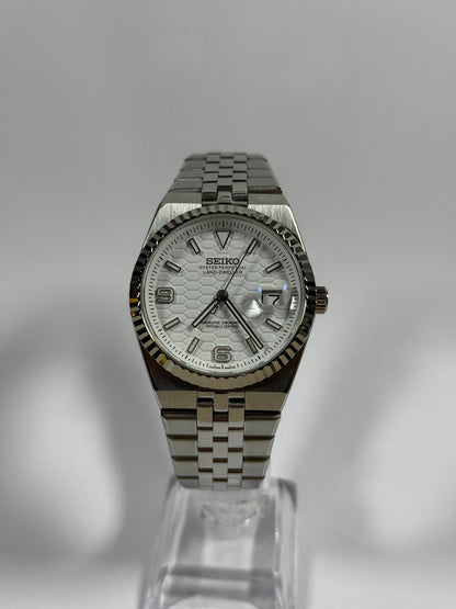 Seikandweller – White Dial, Silver Case 39.5 mm