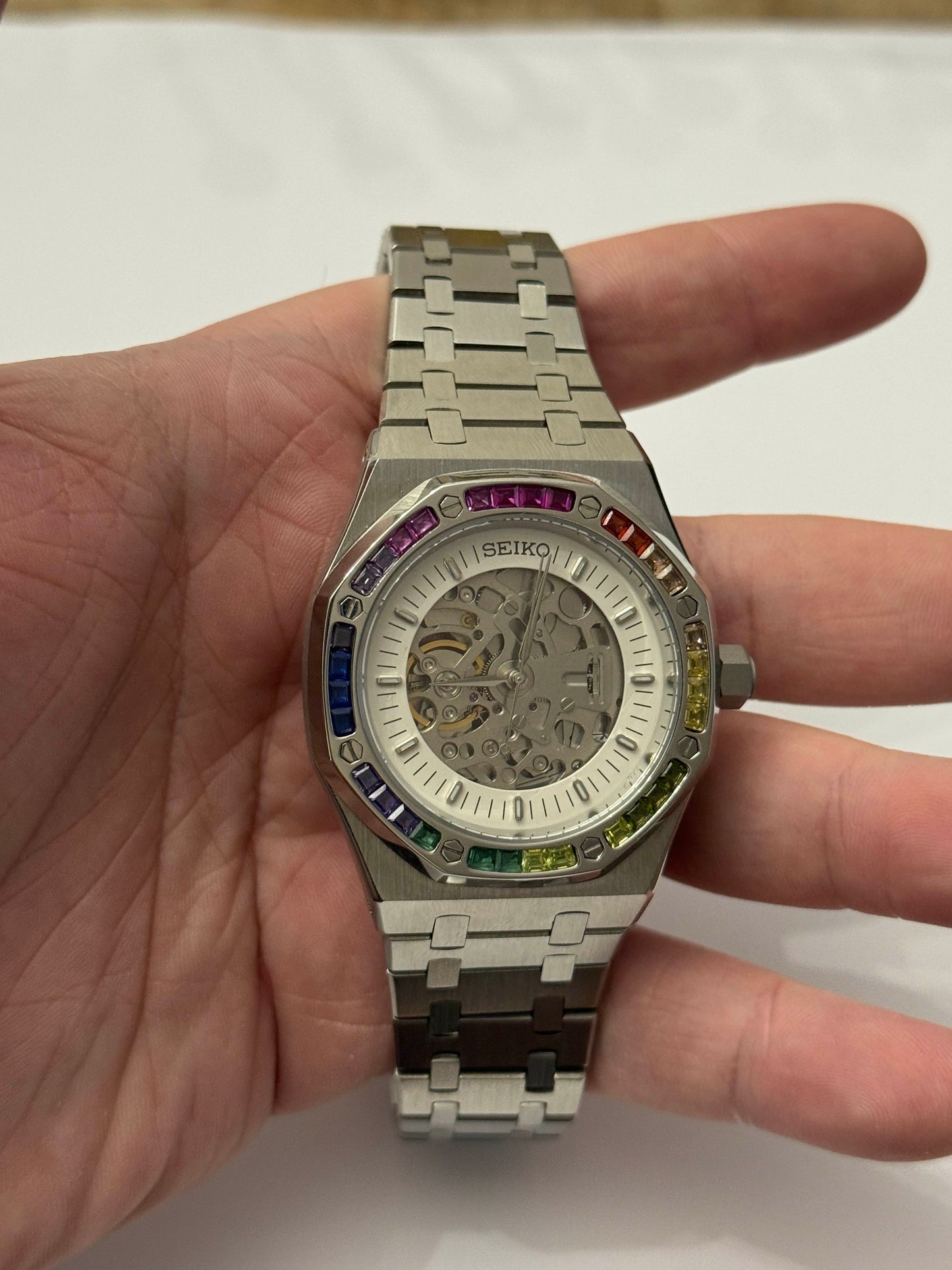 SeikOak – Skeleton Rainbow, 42 mm