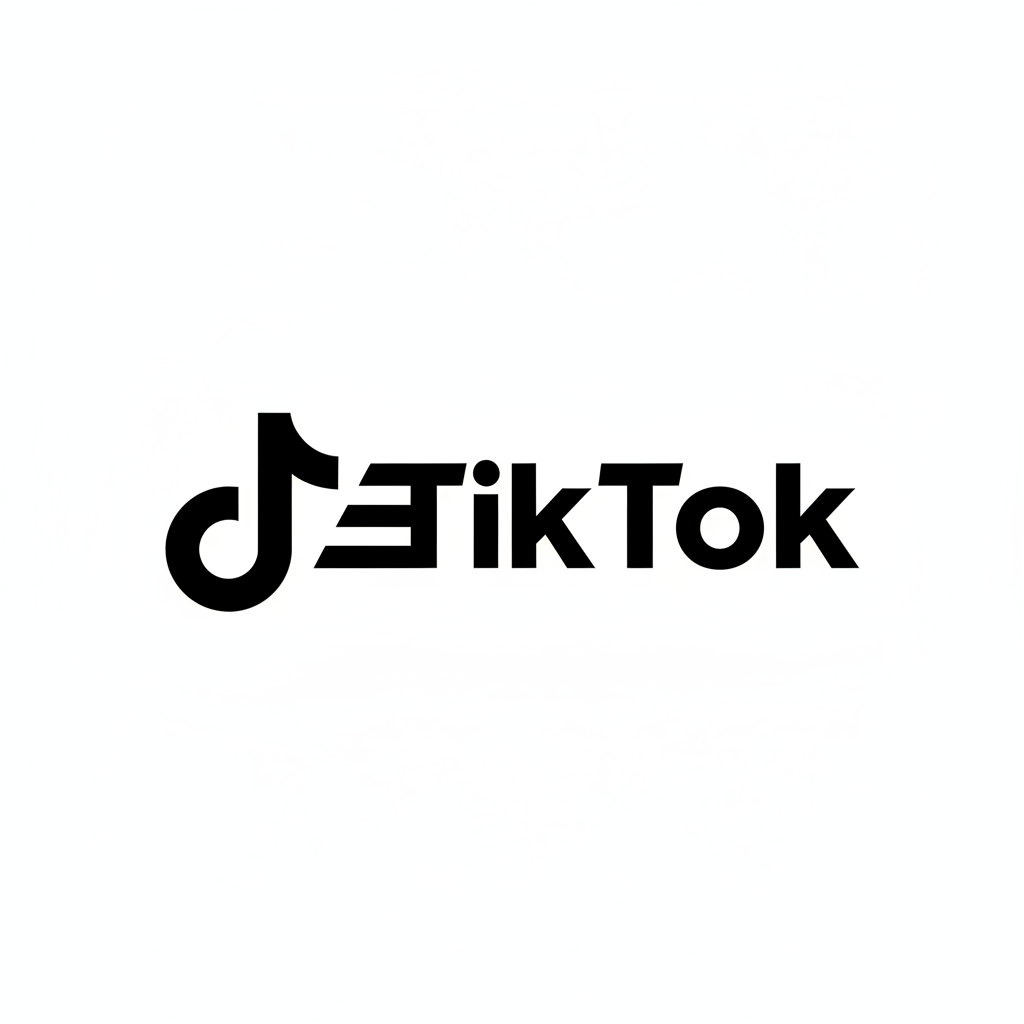 logo tiktok black